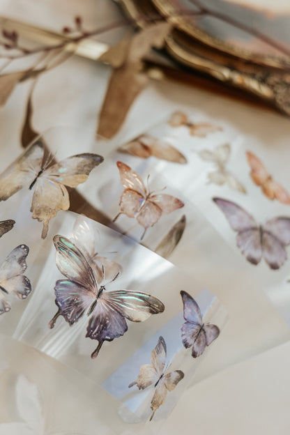 Glossy PET Tape | Beautiful Butterfly (5cm) (with Iridescent foil)