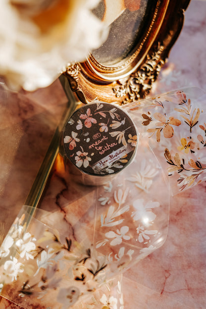 Glossy PET Tape | Meant to wither (5cm) (with Rose Gold foil)