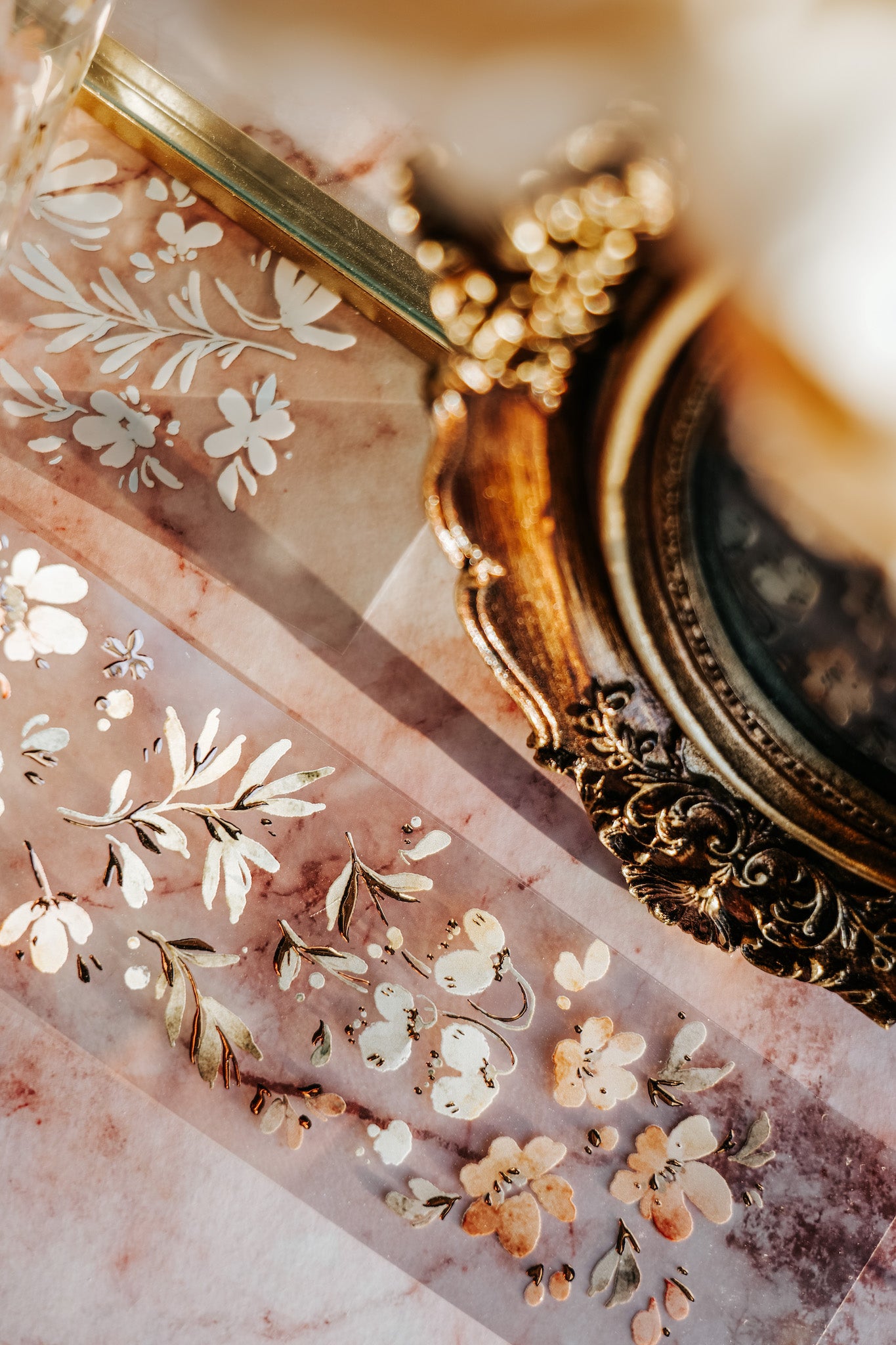 Glossy PET Tape | Meant to wither (5cm) (with Rose Gold foil)