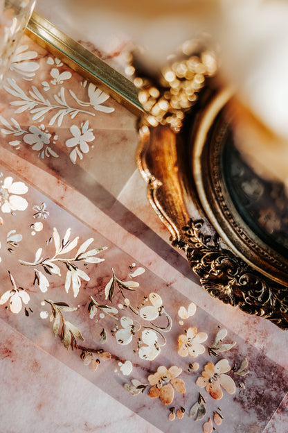 Glossy PET Tape | Meant to wither (5cm) (with Rose Gold foil)