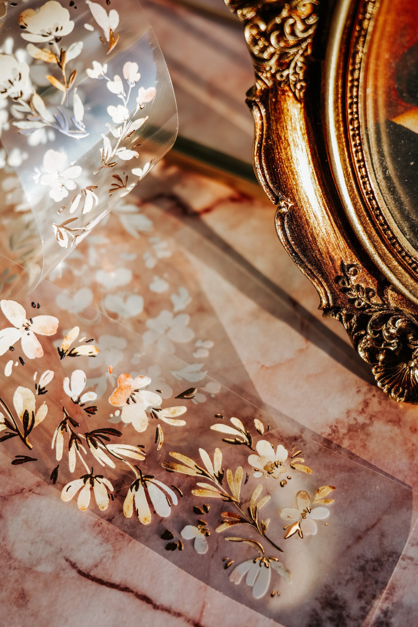 Glossy PET Tape | Meant to wither (5cm) (with Rose Gold foil)