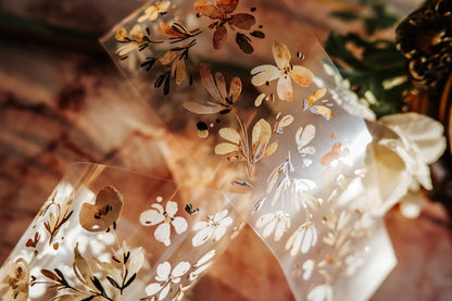 Glossy PET Tape | Meant to wither (5cm) (with Rose Gold foil)