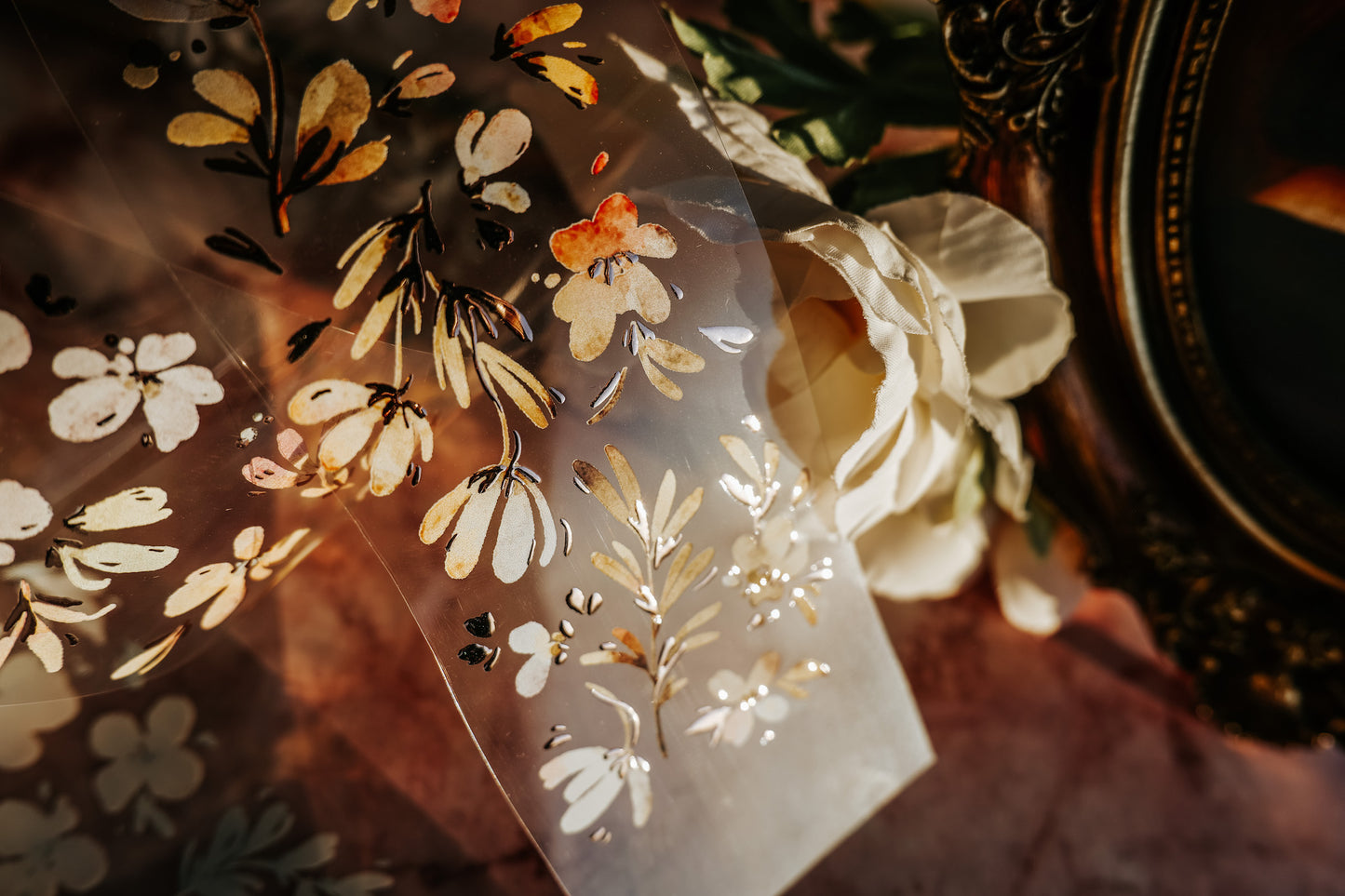 Glossy PET Tape | Meant to wither (5cm) (with Rose Gold foil)