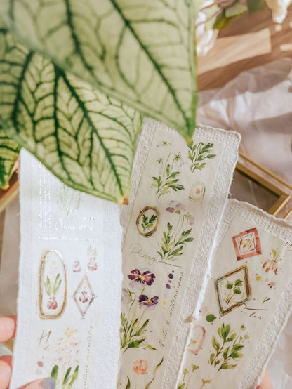 Washi Tape | A Year of Blossom Spring (5cm) (with Silver Foil)