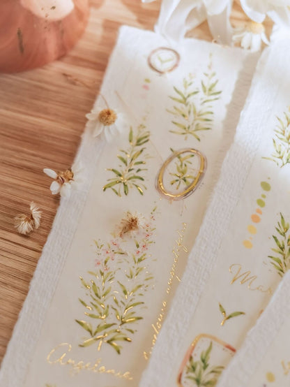 Washi Tape | A Year of Blossom Summer (5cm) (with Gold Foil)