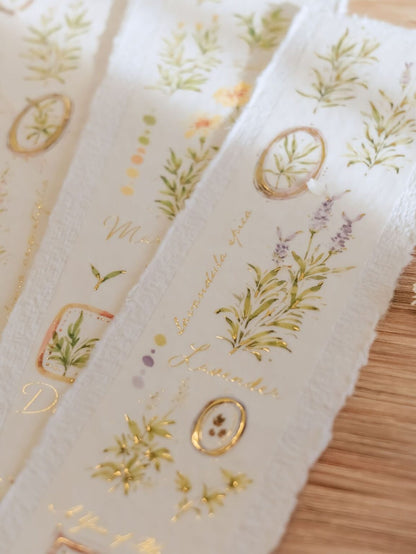 Washi Tape | A Year of Blossom Summer (5cm) (with Gold Foil)