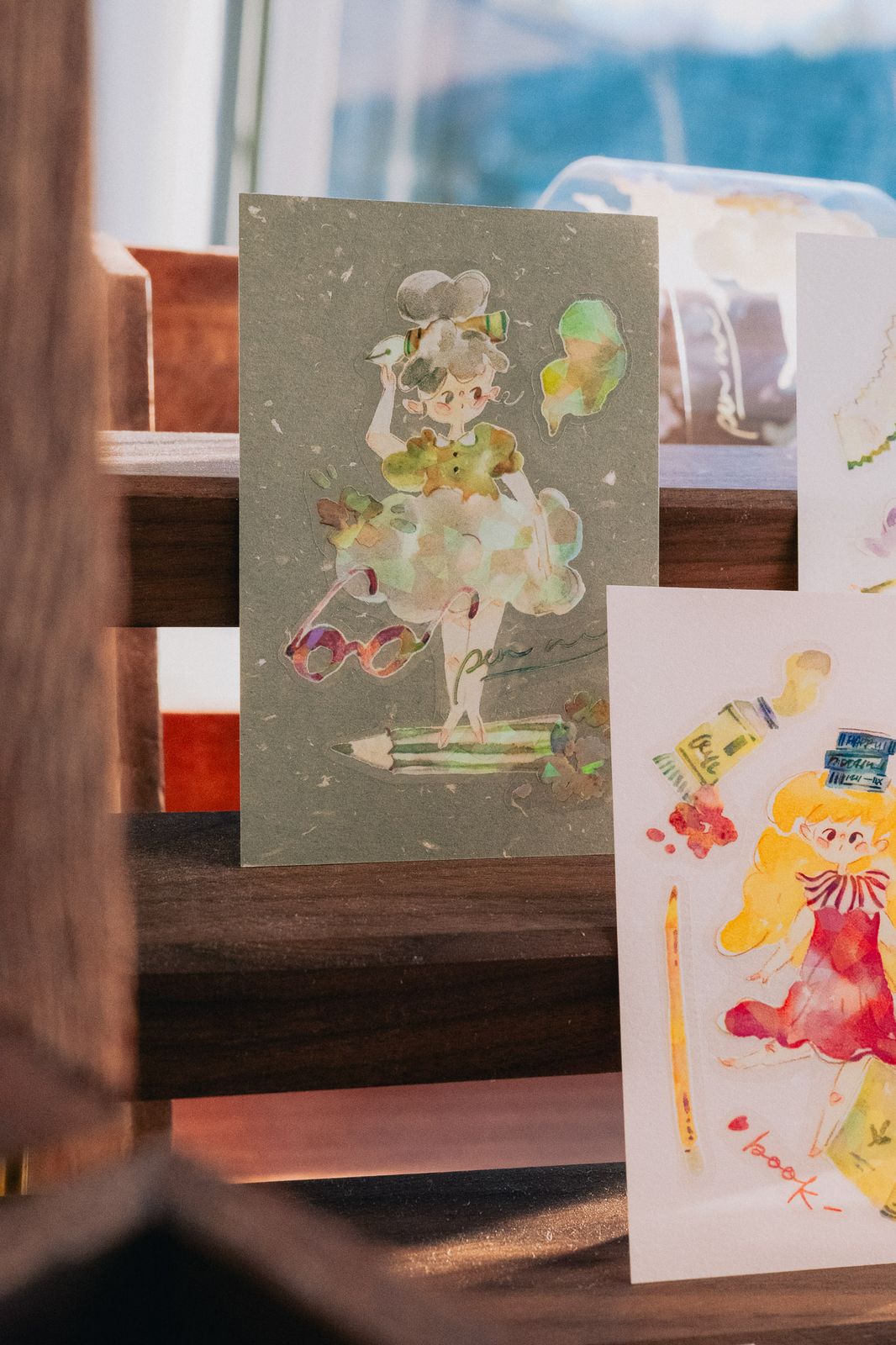 (Incoming Stock) Glossy PET Tape | Stationery Fairy (5cm) (with Iridescent Foil)