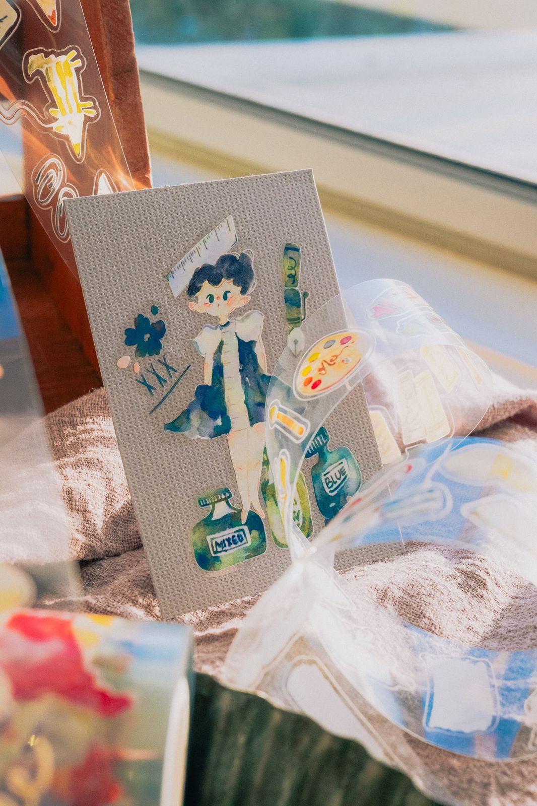 (Incoming Stock) Glossy PET Tape | Stationery Fairy (5cm) (with Iridescent Foil)