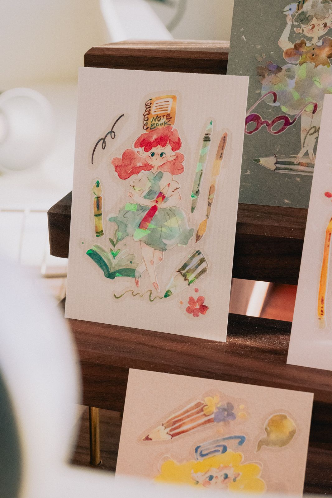 (Incoming Stock) Glossy PET Tape | Stationery Fairy (5cm) (with Iridescent Foil)