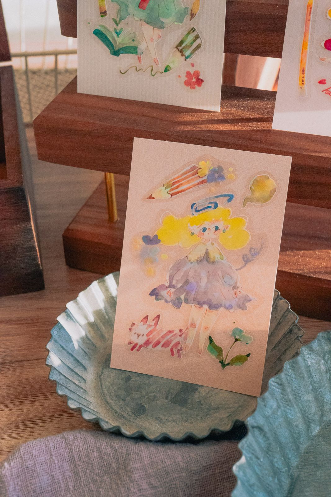 (Incoming Stock) Glossy PET Tape | Stationery Fairy (5cm) (with Iridescent Foil)