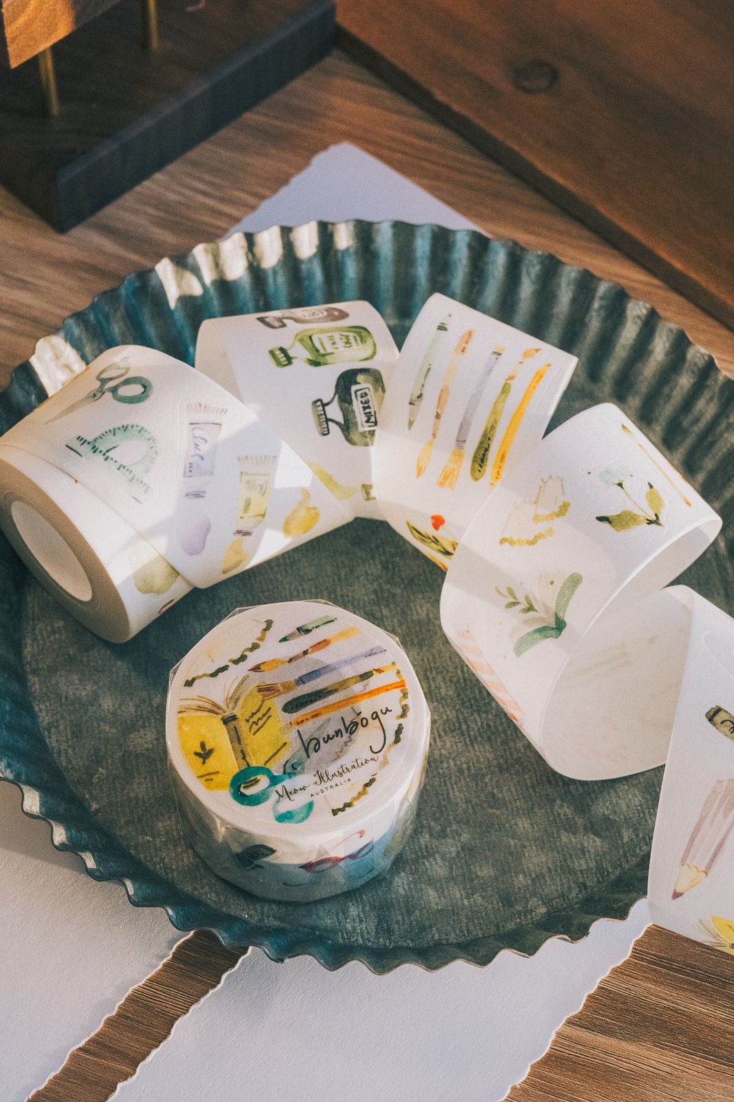 (Incoming Stock) Kiss-cut Washi Tape | Bunbōgu (3.5cm)