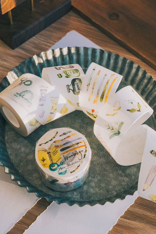 (Incoming Stock) Kiss-cut Washi Tape | Bunbōgu (3.5cm)