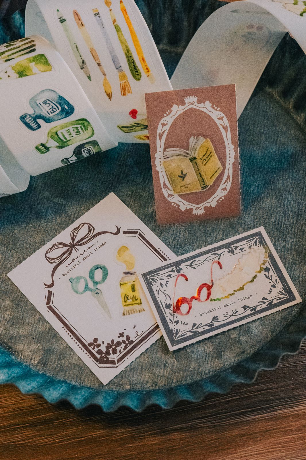 (Incoming Stock) Kiss-cut Glossy PET Tape | Bunbōgu (3.5cm) (with Iridescent Foil)