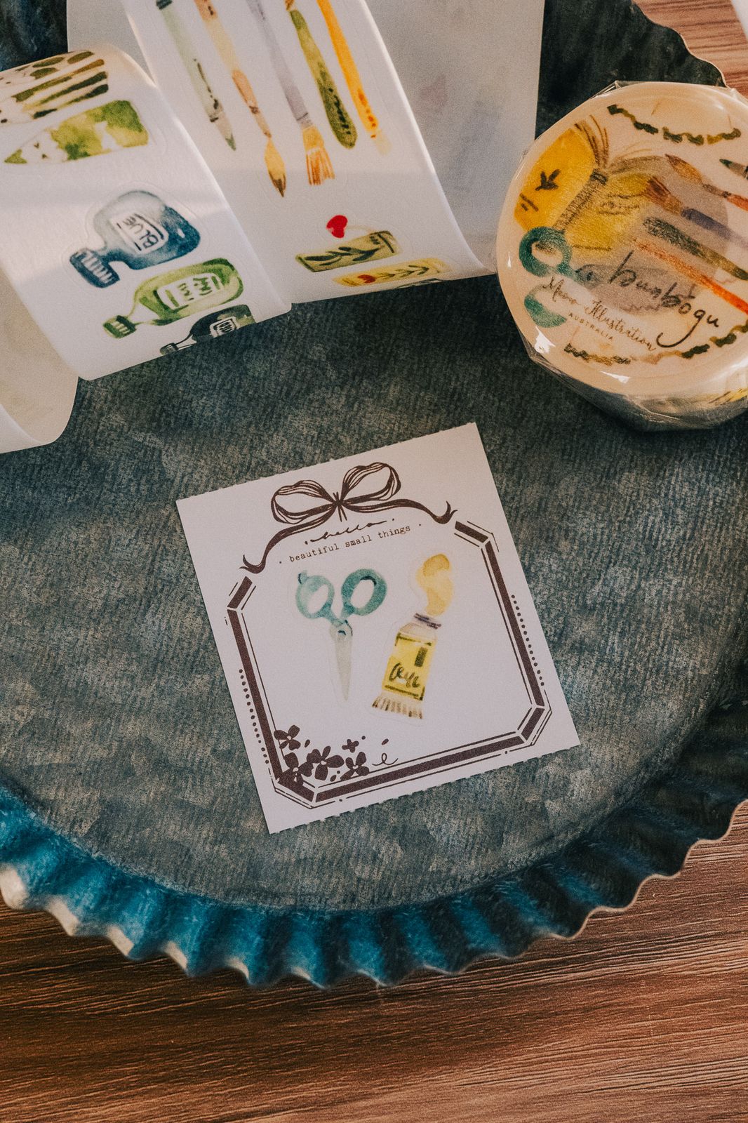 (Incoming Stock) Kiss-cut Glossy PET Tape | Bunbōgu (3.5cm) (with Iridescent Foil)