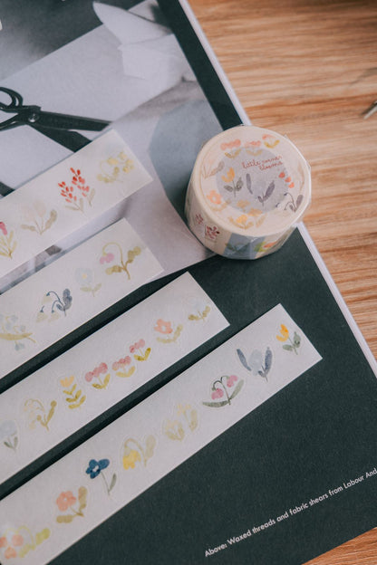 Kiss-cut Washi Tape | Little Corner Blooms (2.5cm)