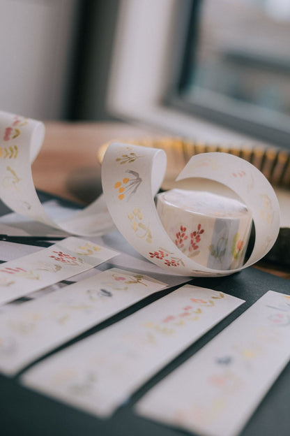 Kiss-cut Washi Tape | Little Corner Blooms (2.5cm)