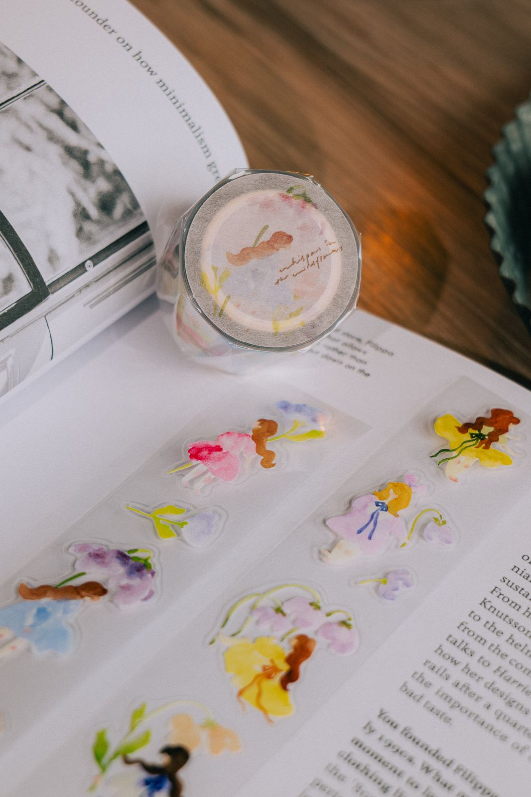 Kiss-cut Glossy PET Tape | Whispers in the Flower Field (3cm)