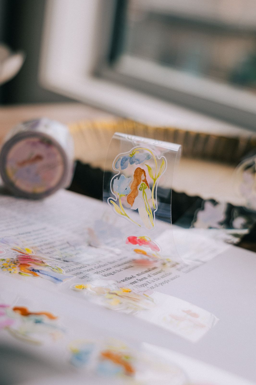 Kiss-cut Glossy PET Tape | Whispers in the Flower Field (3cm)