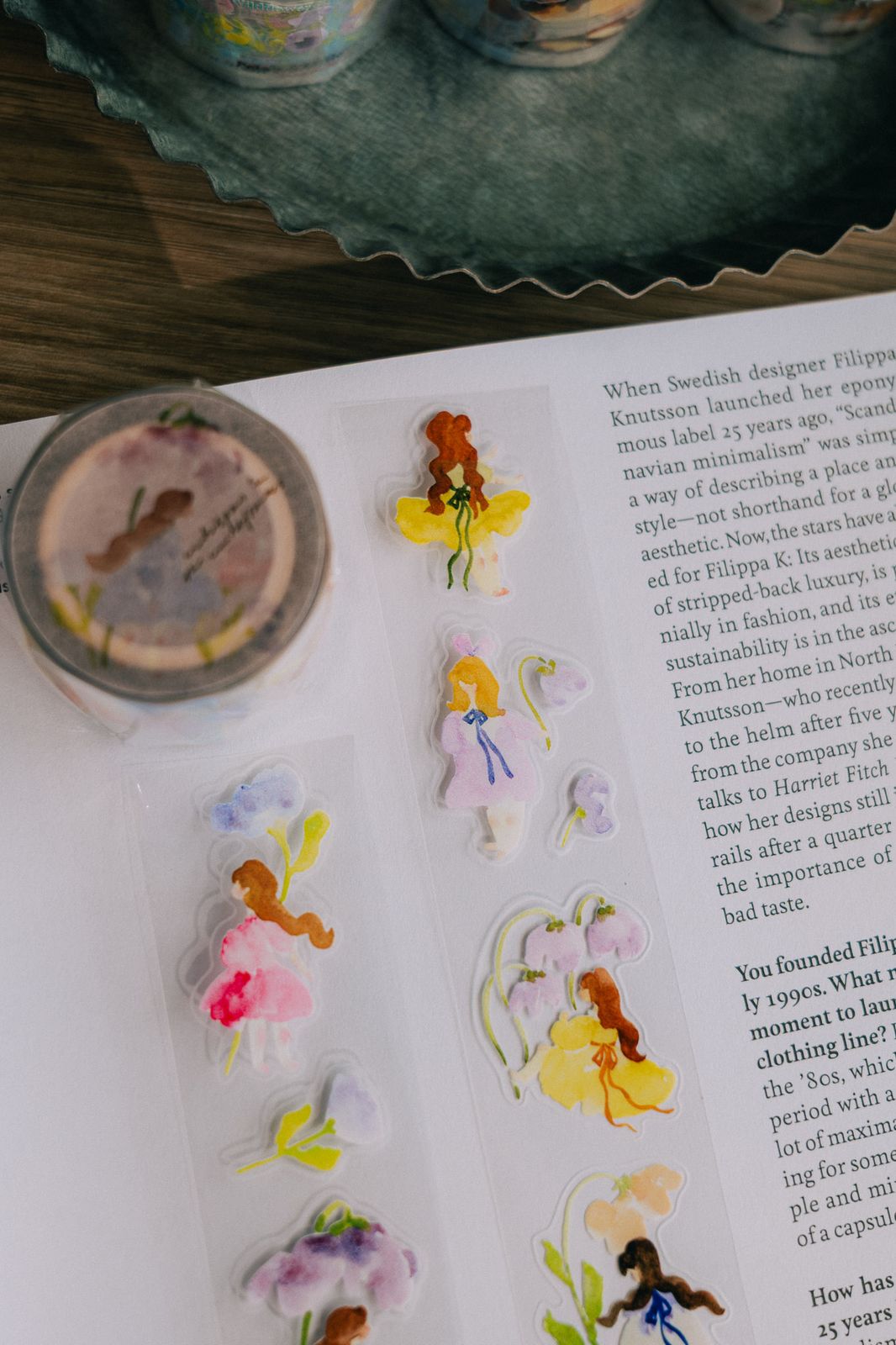 Kiss-cut Glossy PET Tape | Whispers in the Flower Field (3cm)