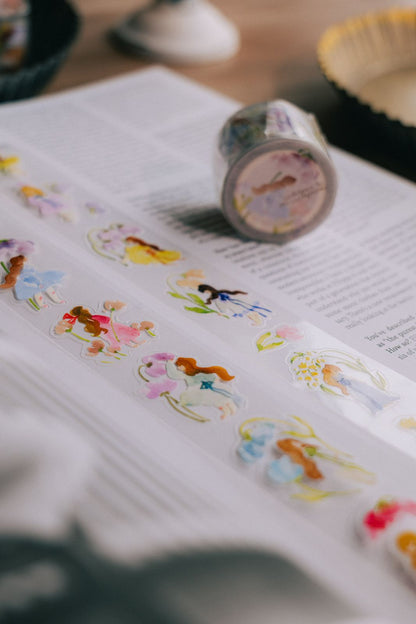 Kiss-cut Glossy PET Tape | Whispers in the Flower Field (3cm)