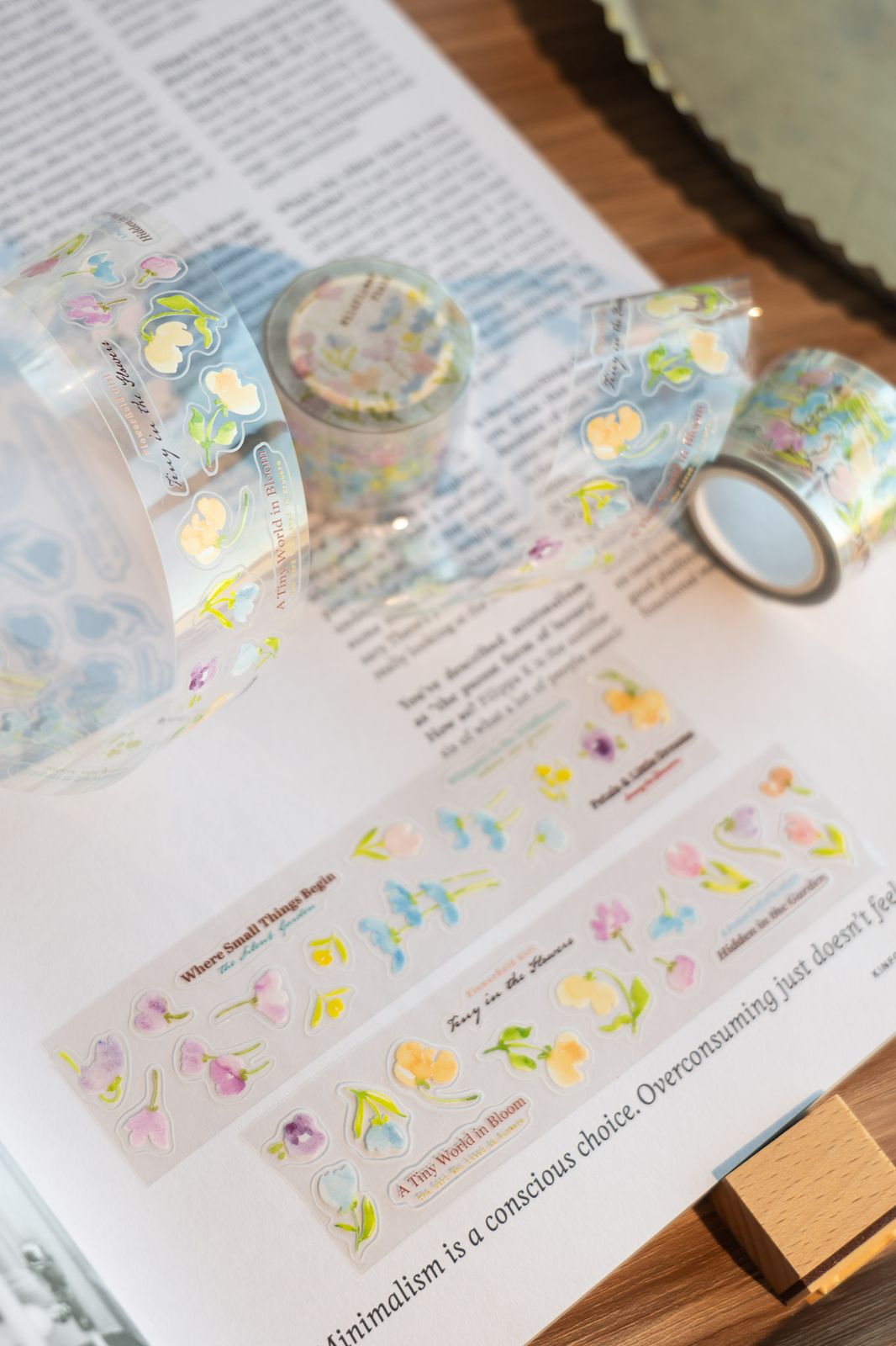 Kiss-cut Glossy PET Tape | Wildflower Field (3cm)