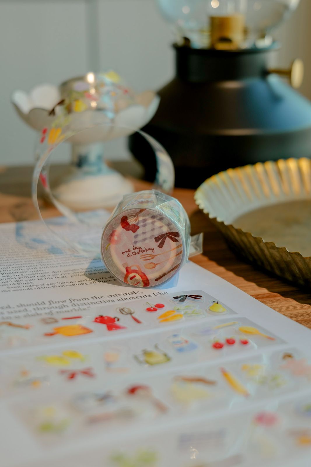 Kiss-cut Glossy PET Tape | A Day at the Bakery (3cm)