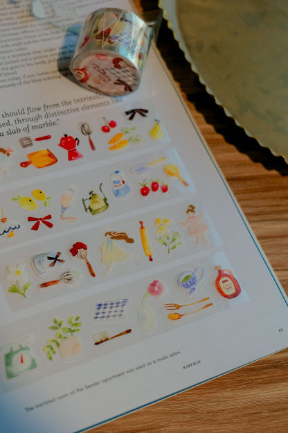 Kiss-cut Glossy PET Tape | A Day at the Bakery (3cm)