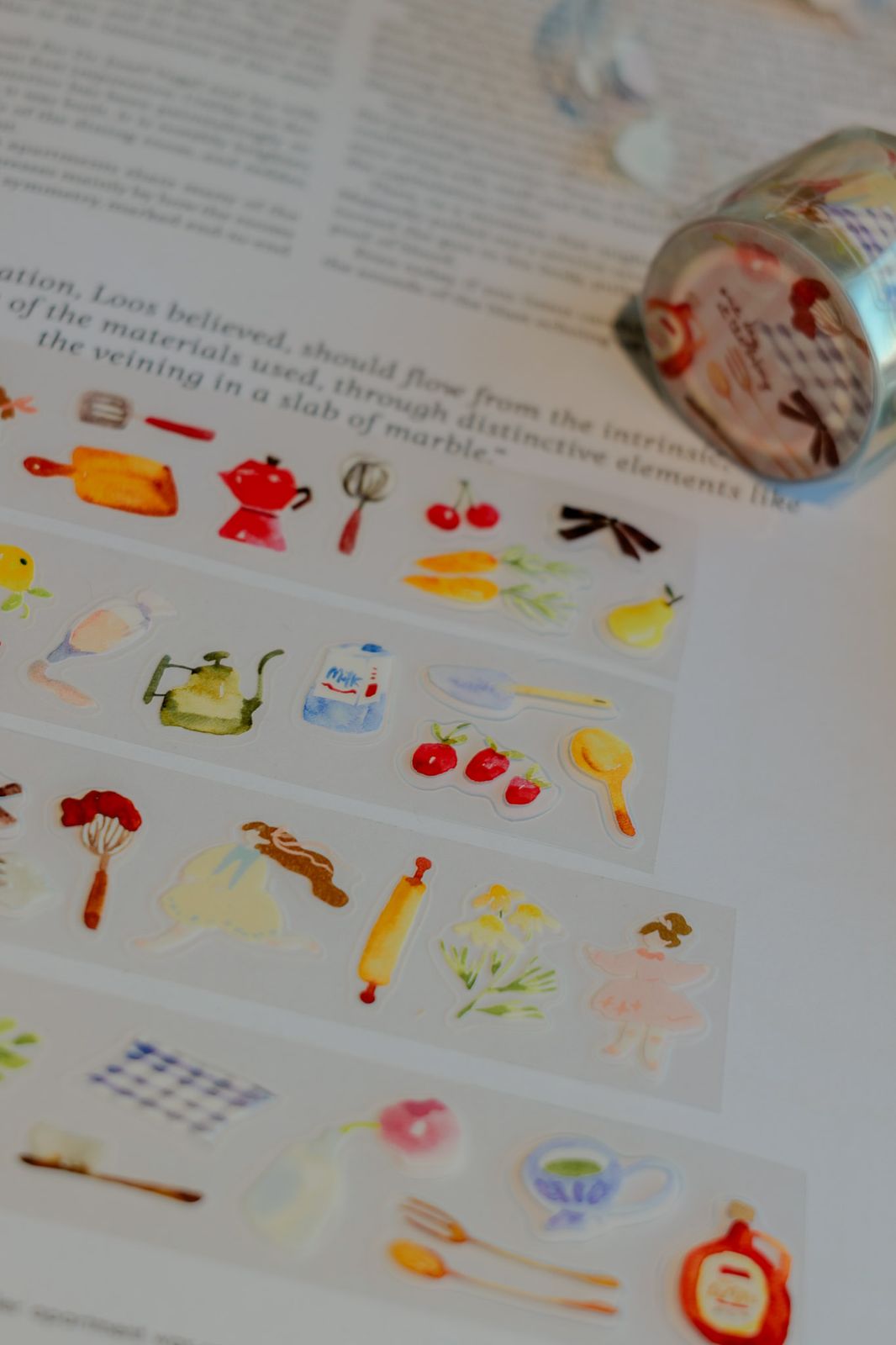 Kiss-cut Glossy PET Tape | A Day at the Bakery (3cm)