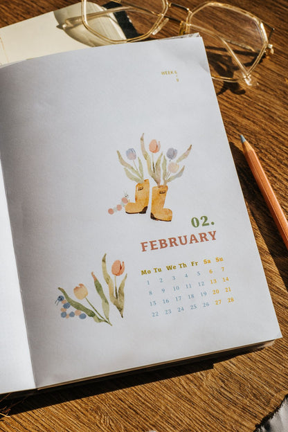 (PRE ORDER) Meow Illustration 2027 The Perfect Home Weekly Planner Schedule Book