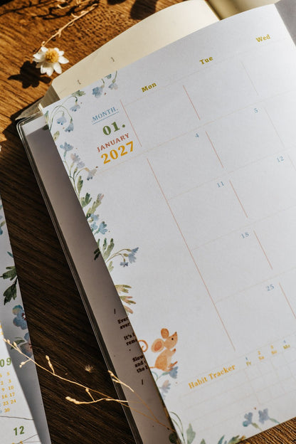 (PRE ORDER) Meow Illustration 2027 The Perfect Home Weekly Planner Schedule Book