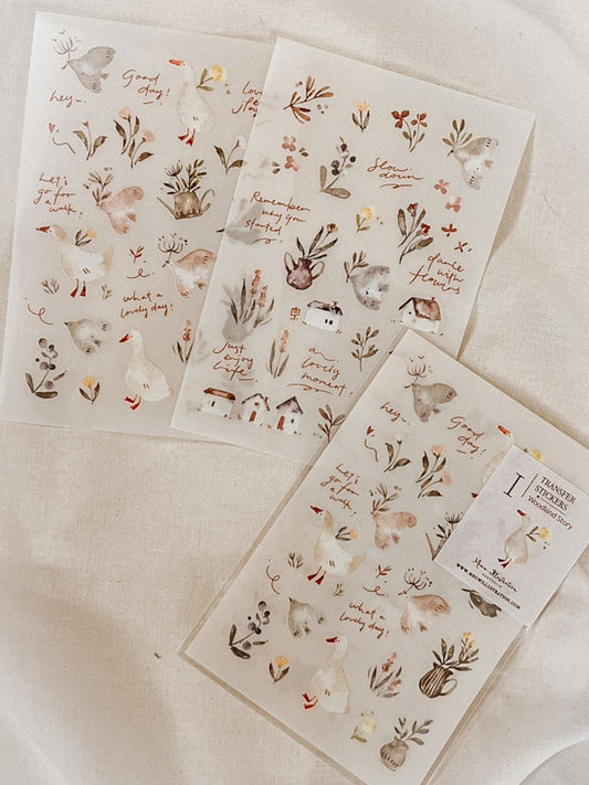 Transfer Stickers | Woodland Story (set of 2 sheets)