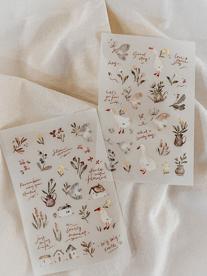 Transfer Stickers | Woodland Story (set of 2 sheets)