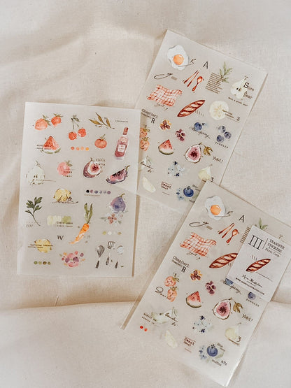 Transfer Stickers | Picnic Time (set of 2 sheets)