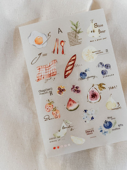 Transfer Stickers | Picnic Time (set of 2 sheets)