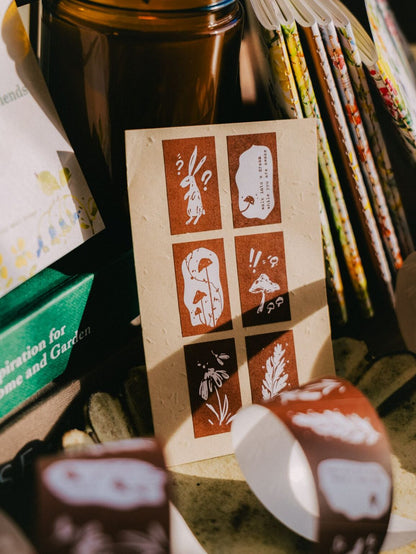 Label Sticker Roll | Wonderland Rabbits (3cm)