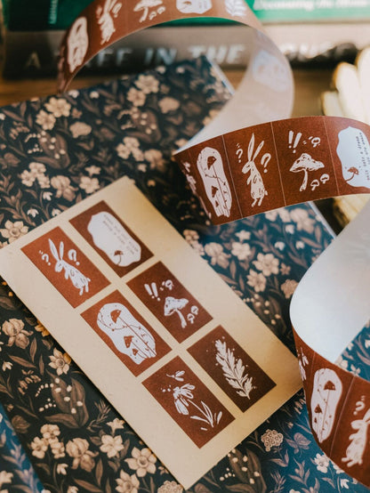 Label Sticker Roll | Wonderland Rabbits (3cm)