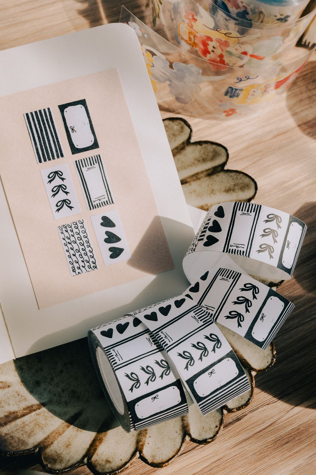 (Incoming Stock) Label Sticker Roll | Paper Note (2.15cm) (Yellow / Pink / Black / Blue / Green)