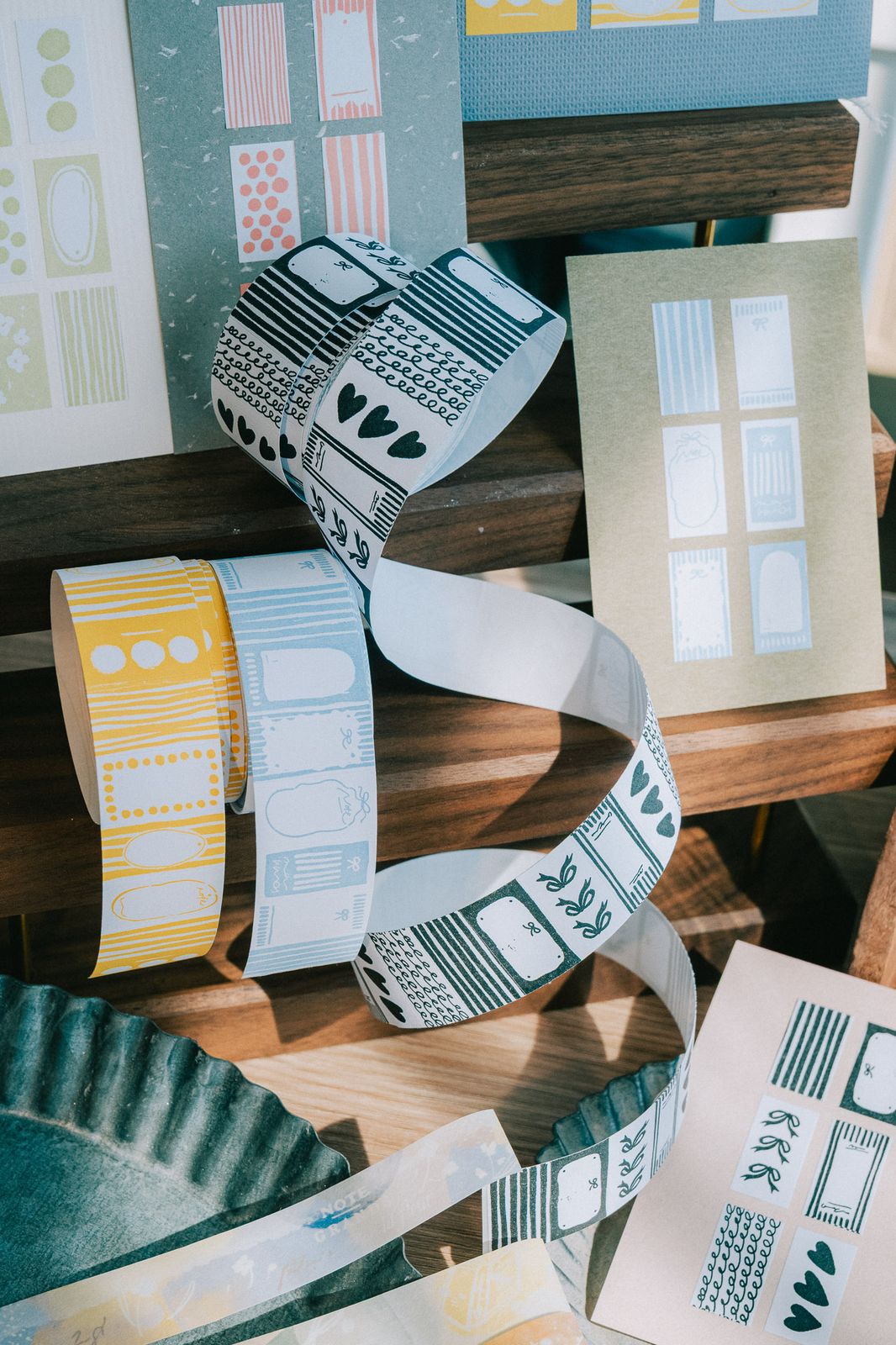 (Incoming Stock) Label Sticker Roll | Paper Note (2.15cm) (Yellow / Pink / Black / Blue / Green)