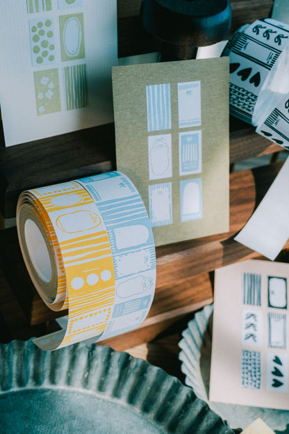 Label Sticker Roll | Paper Note (2.15cm) (Yellow / Pink / Black / Blue / Green)