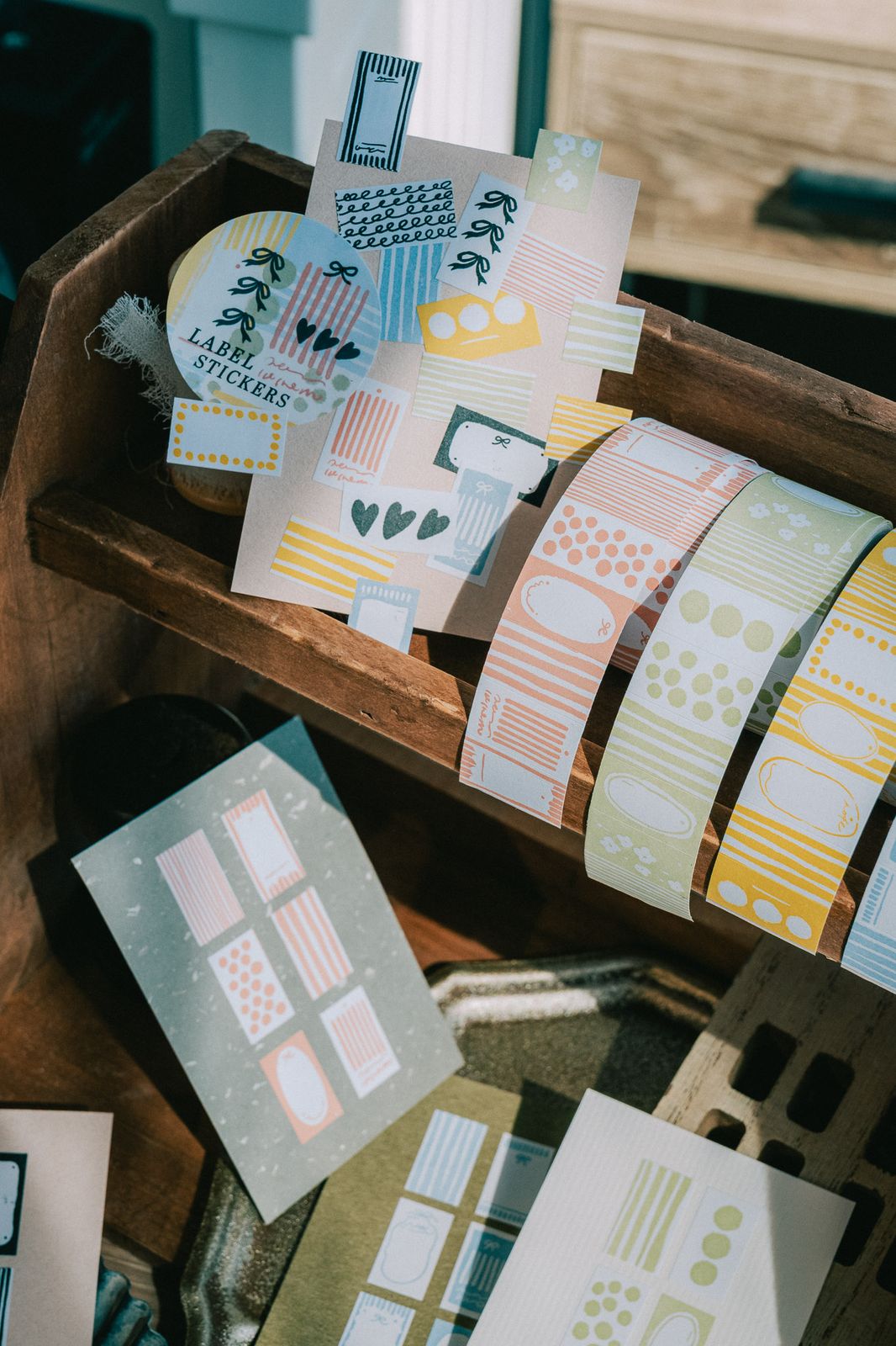 (Incoming Stock) Label Sticker Roll | Paper Note (2.15cm) (Yellow / Pink / Black / Blue / Green)