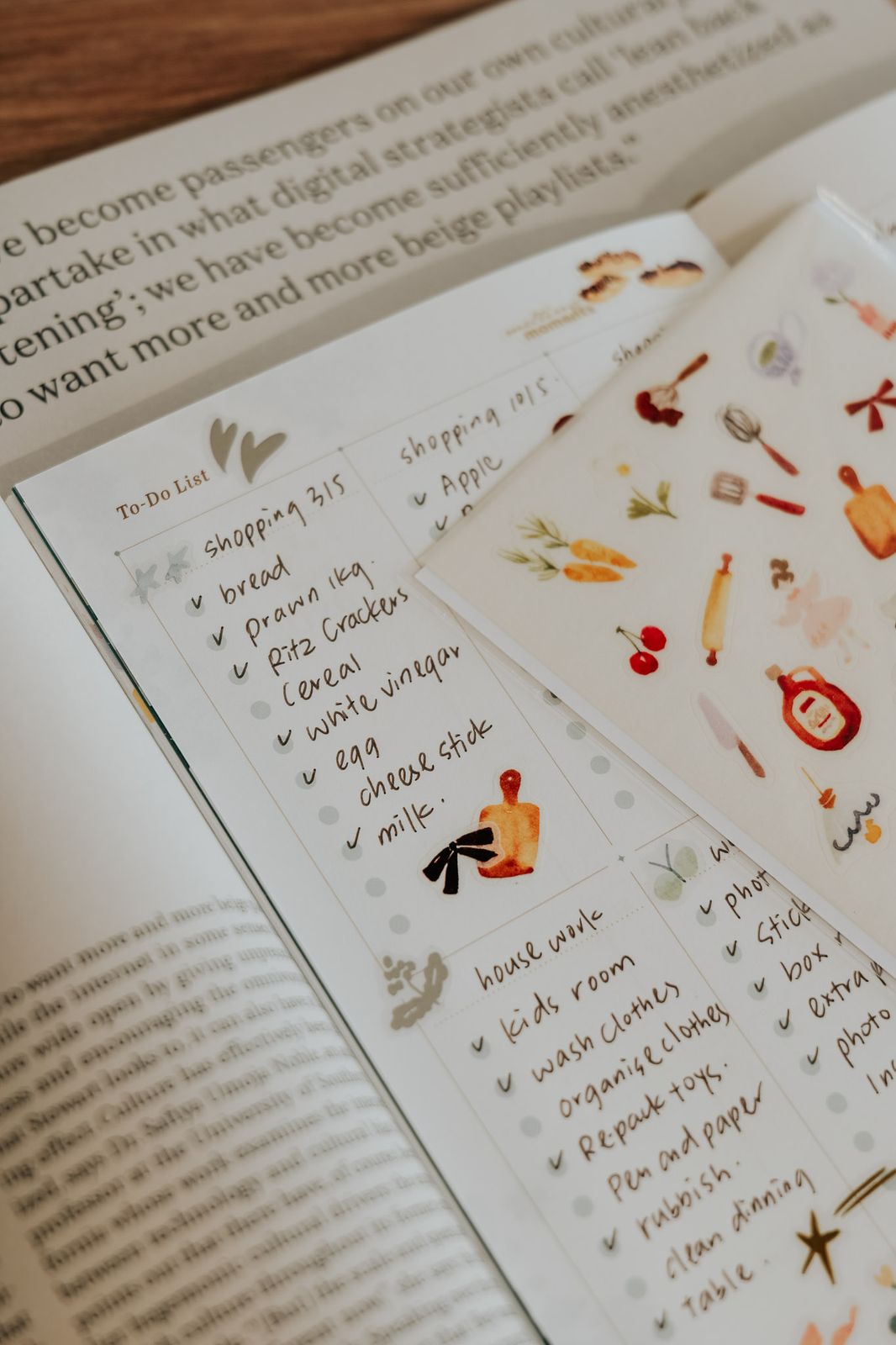 Washi Stickers | A Day at the Bakery