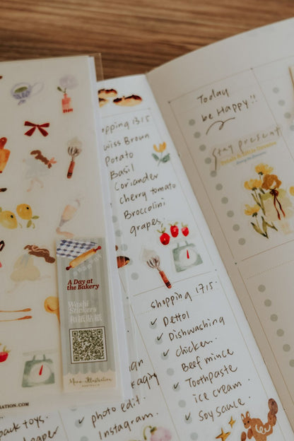 Washi Stickers | A Day at the Bakery