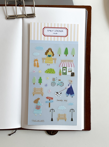 Stickers | Daily Sticker - Walk (PET)