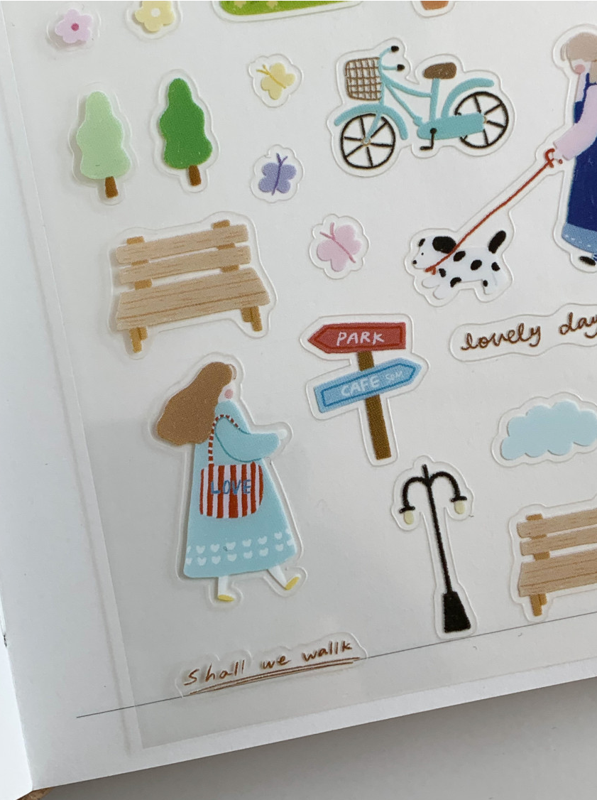 Stickers | Daily Sticker - Walk (PET)