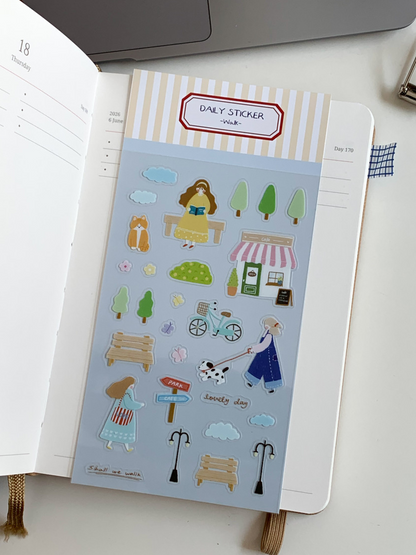 Stickers | Daily Sticker - Walk (PET)