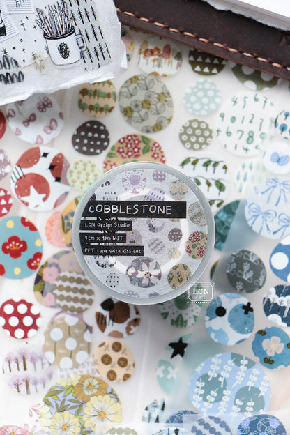 Kiss-cut PET Tape | Cobblestone (4cm)