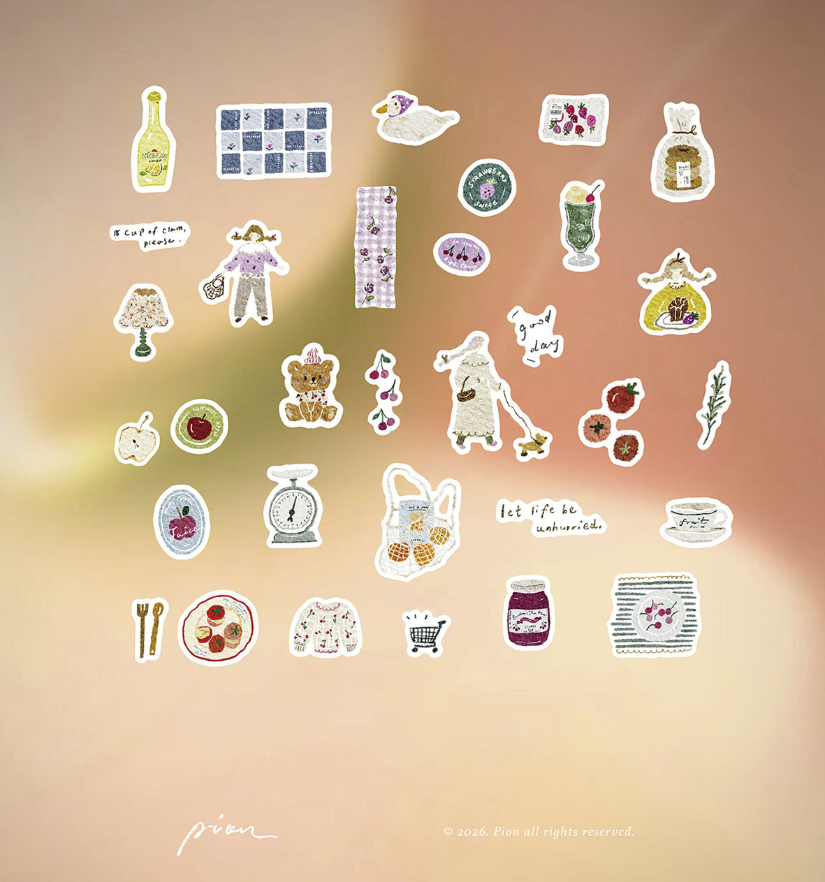 (Stocks In transit) Pion Kiss-cut Washi Tape | Fruit (3.5cm)