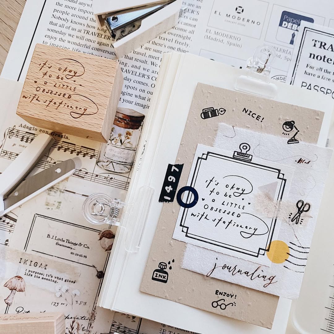 Stamps | Series 1: 005 It's okay to be a little obsessed with stationery