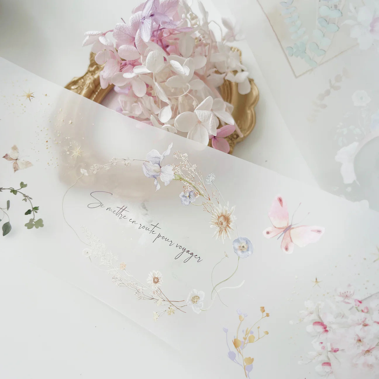 PET Tape | Floral Moon (7cm Matte or 7.6cm Foiled)