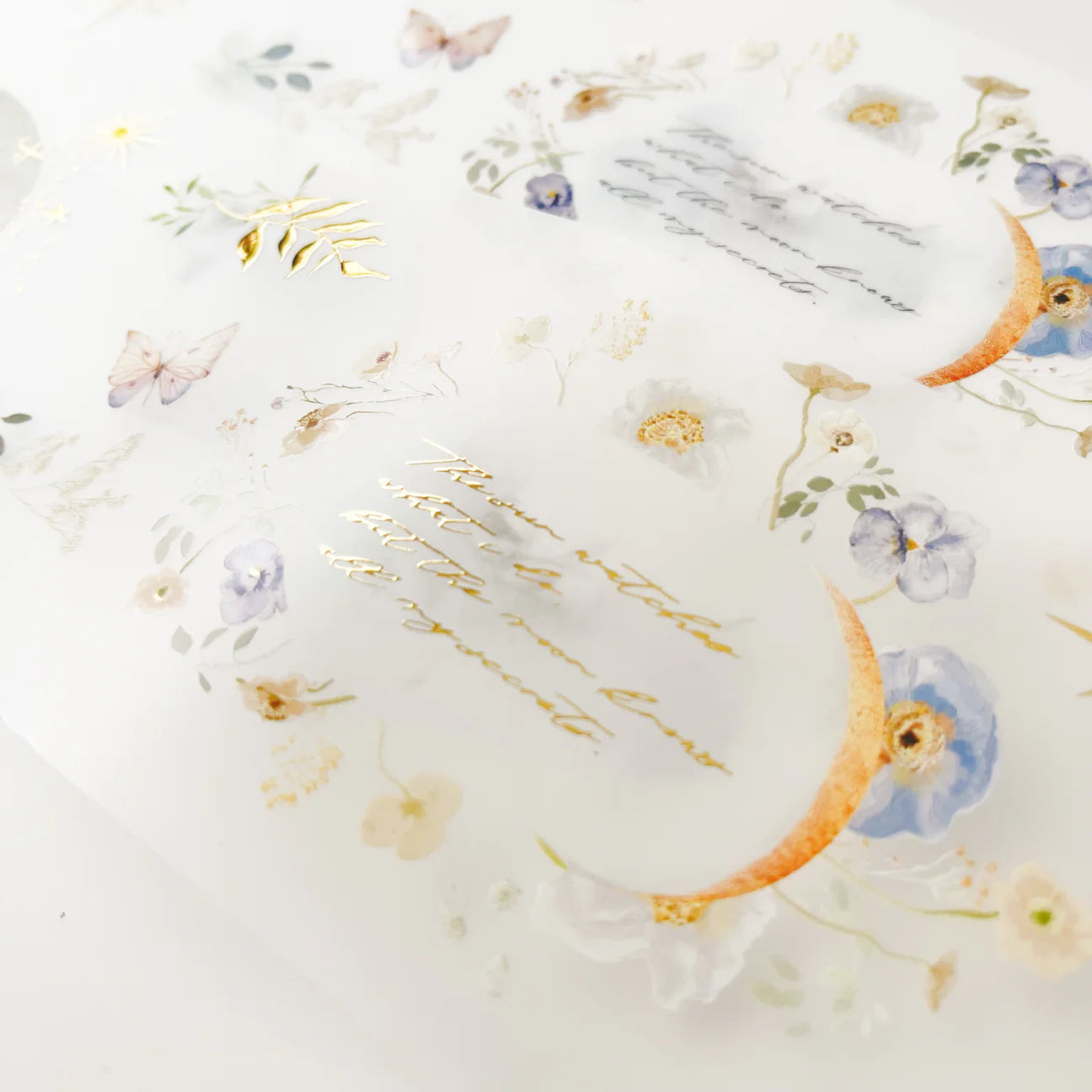 PET Tape | Floral Moon (7cm Matte or 7.6cm Foiled)